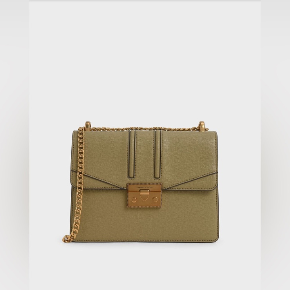 Charles & Keith Metallic Shoulder Bag - Like New